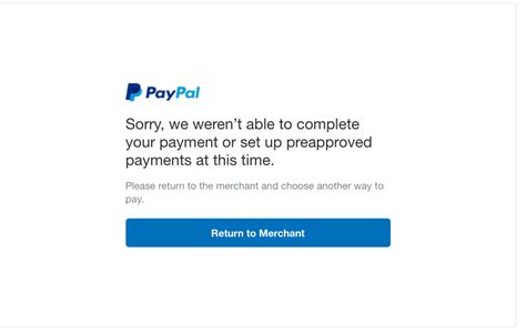 paypal pay in 3 declined