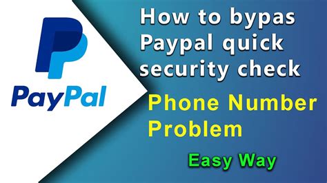 paypal security check old phone number