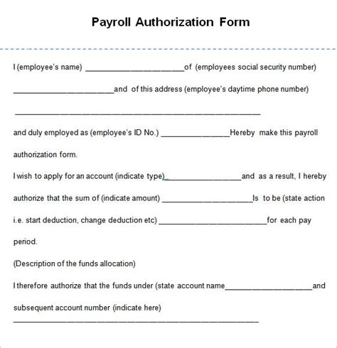 Payroll Direct Deposit Authorization Form Template Addictionary