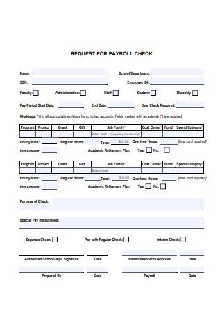 payroll manual check request form template