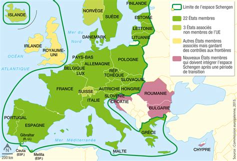 pays espace schengen 2022