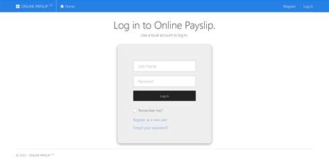 payslip portal log in