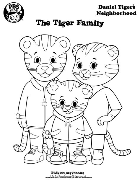 Pbs Daniel Tiger Coloring Pages