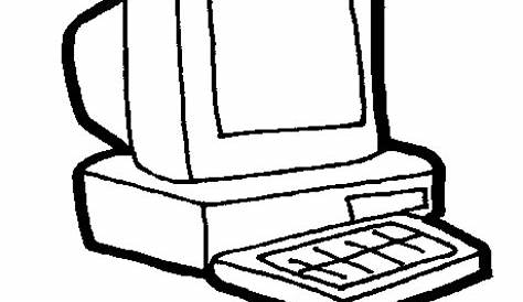 Desktop Computer - Personal Computer Clipart Black And White , Free