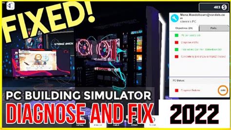 pc building simulator no os found