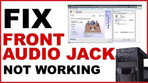 Pc Front Headphone Jack Not Working