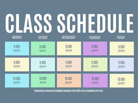pcetx class schedules