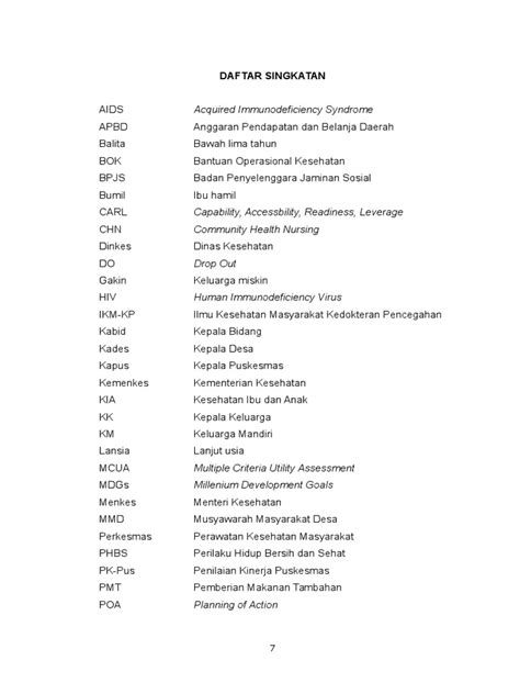 9. Daftar SINGKATAN Skripsi