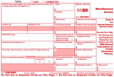 pdf 1099 form 2020 free