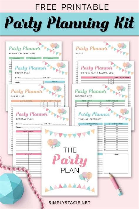 Pdf Free Printable Party Planning Worksheet