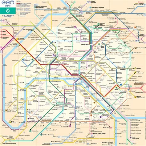 Plan du métro de Paris ≡ Voyage Carte Plan