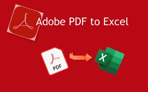 Convert PDF to Excel with Adobe
