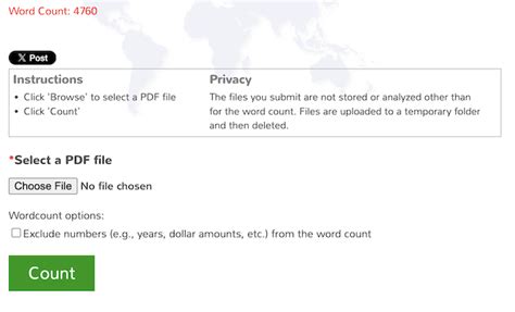 pdf words count