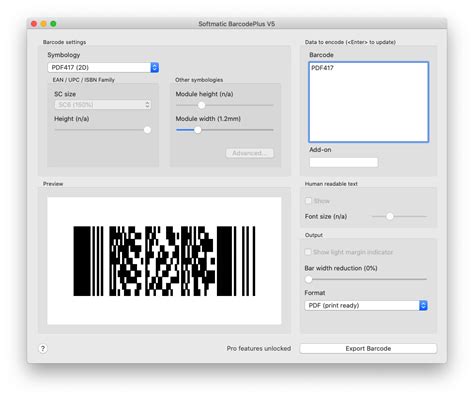 pdf417 drivers license barcode generator
