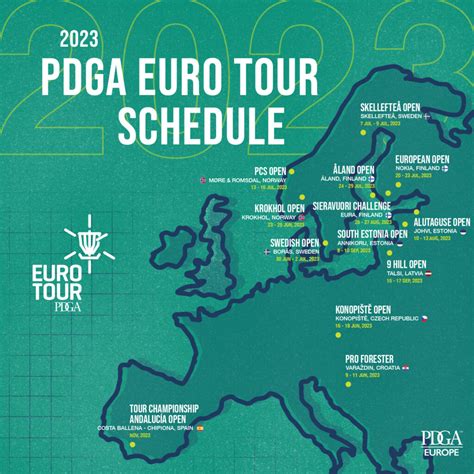 pdga tour 2022 schedule