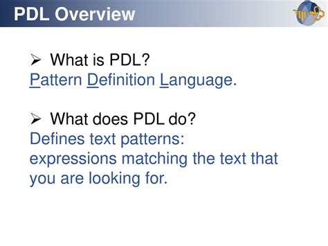 Pdl Definition