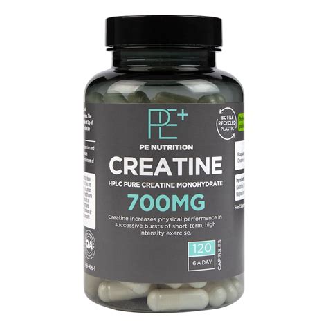 pe nutrition creatine 700mg 120 capsules