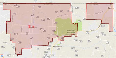 Pea Ridge School District Map