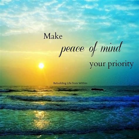 Peace of mind quotes images