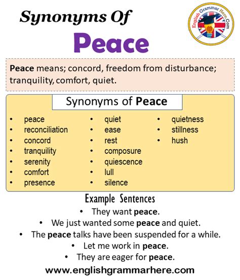Tranquility's Embrace: Unveiling the Synonyms of Peace