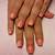 peach colored nails