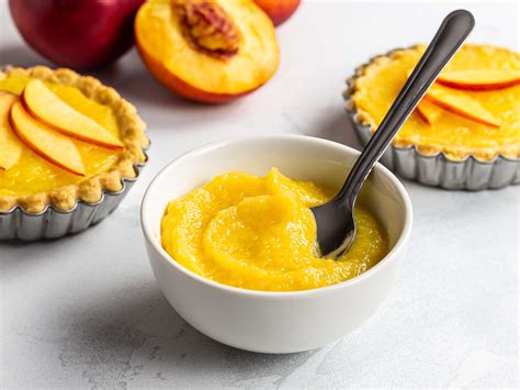 Peach Curd Tarts with Basil Whipped cream The Novice