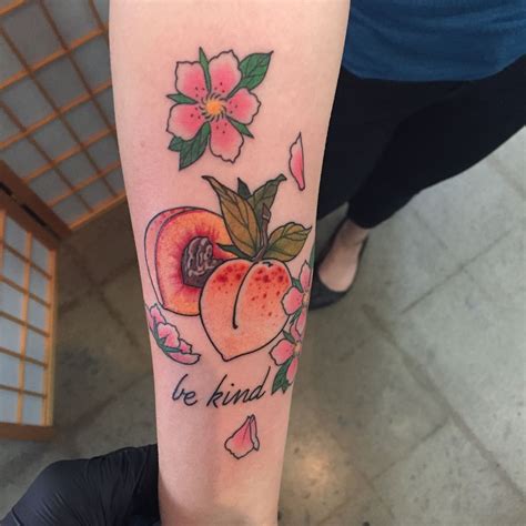 Awasome Peach Tattoo Design References
