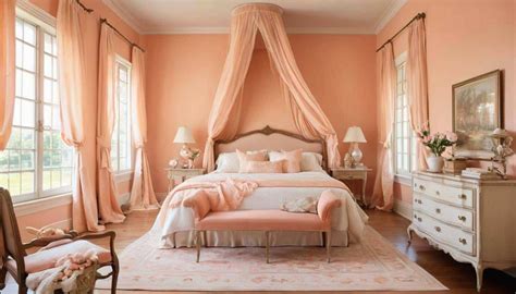 Cool Peach Color In Bedroom Ideas