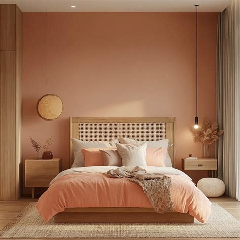 Peach Colored Bedroom
