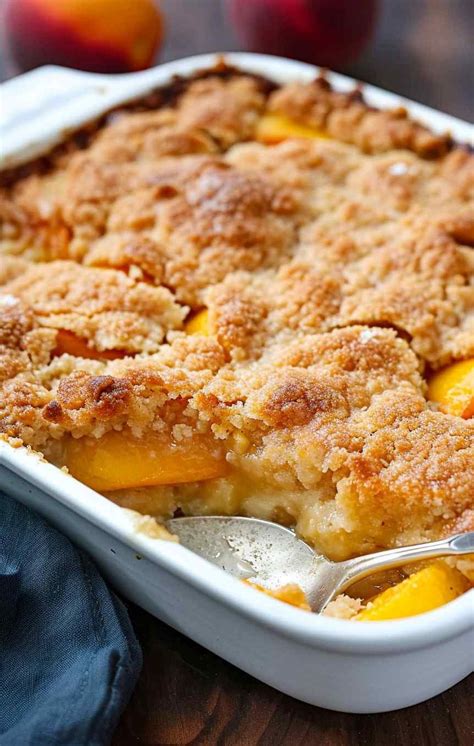 Peach Dump Cake Cobbler