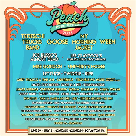 peach festival 2023 schedule