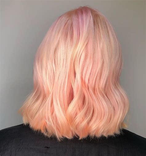 London Hairdressers Peach Hair Colour Trend Live True London