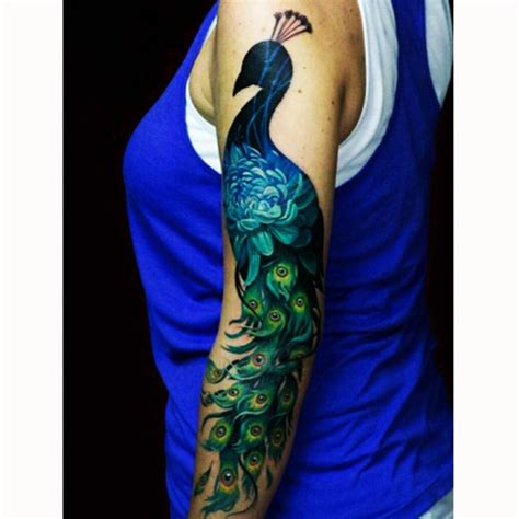 Controversial Peacock Arm Tattoo Designs References