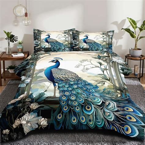 Peacock Blue Comforter Sets