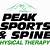 peak sports and spine physical therapy