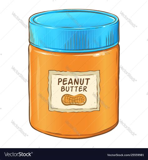 Peanut Butter Jar Vector