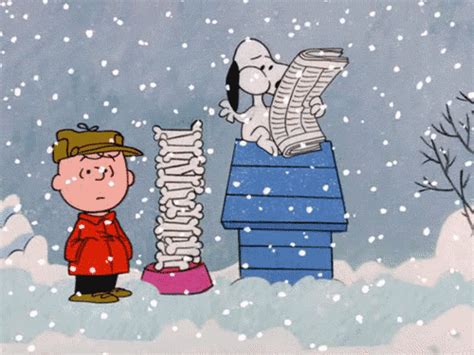 Peanuts Winter Gif