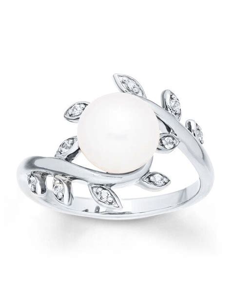 pearl engagement rings kay jewelers