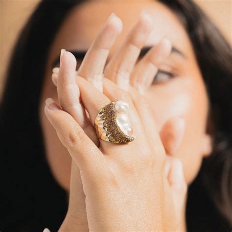 Pearl Statement Rings