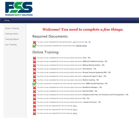 Pearson Safety Login