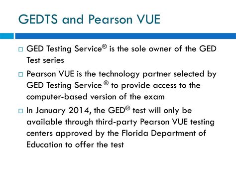 Pearson Vue Ged