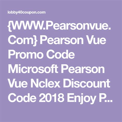pearson vue student discount