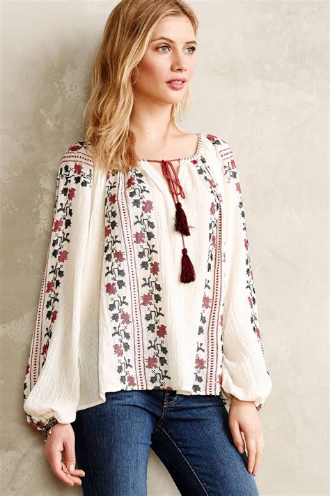 Peasant Style Blouse