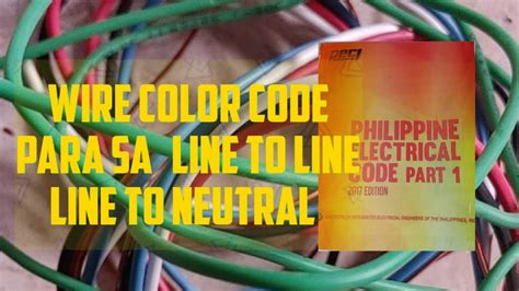 pec wire color coding philippines