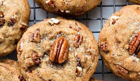 Pecan Cookies Brown Butter Are Thick Chewy And Crunchy