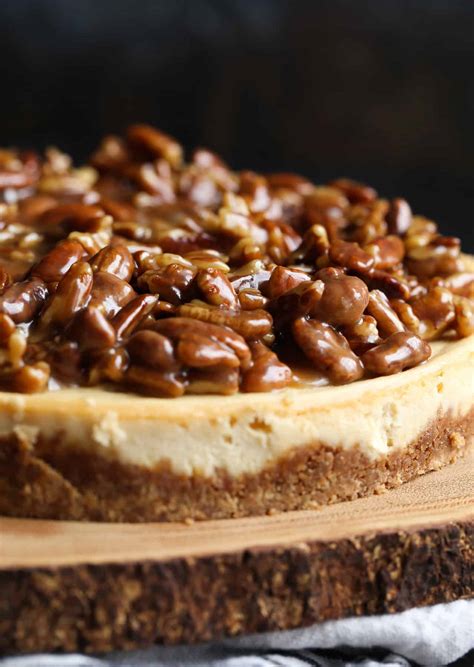 pecan pie topped cheesecake