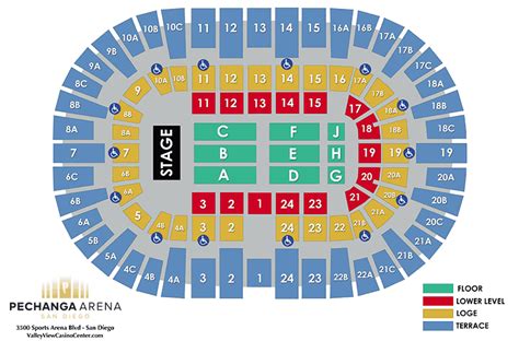 pechanga arena seating view