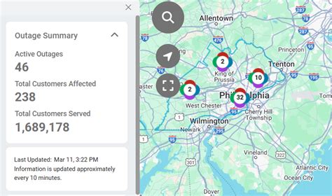 peco outages status