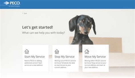 peco start stop move