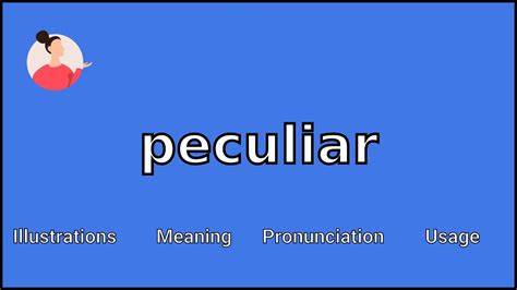 peculiar definicion en espanol